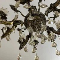 لوستر برنزی طرح فرشته|لوستر و چراغ آویز|اصفهان, چشمه باقرخان|دیوار