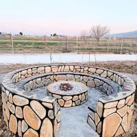 آبنما باربیکیو آلاچیق آتشکده سنگ فرش نصب دوربین