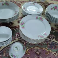 سرویس گل سرخ ۶ نفره|ظروف سرو و پذیرایی|مشهد, ولیعصر (شهرک غرب)|دیوار