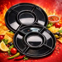 اردوخوری چندخانه‌ای مشکی ملامین