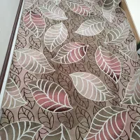 فرش لمه دوزی با طرح خاص،در حد نو