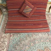 دو جفت پشتی دستباف ترکمن خاص به همراه دو عدد کوسن|پشتی|لنگرود, |دیوار