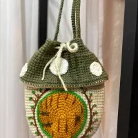 کیف دوشی بافت(هنری)