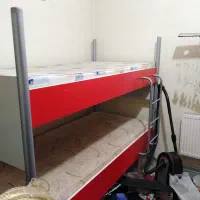 تخت نوجوان 2 طبقه|تخت و سرویس خواب|شاهین‌شهر, عطار|دیوار