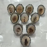 انگشتر عقیق شجر نقره روس|جواهرات|مشهد, تلگرد|دیوار