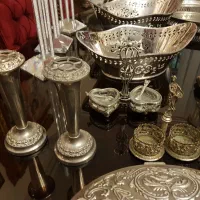 تعدادی ظروف سیلور پلیت و نوربلین انگلیسی آنتیک|ظروف سرو و پذیرایی|تهران, آسمان|دیوار