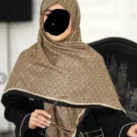 روسری  نخی سیا اسکارف