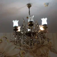لوستر برنز ۶ شاخه|لوستر و چراغ آویز|پرند, فاز ۵|دیوار
