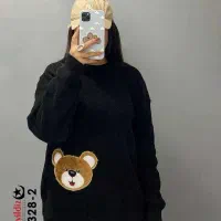 بلوز بافت استیکر دار  سایز بزرگ آییلدیز کد 7328|لباس|سهند, |دیوار