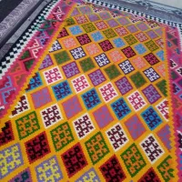 دو عدد گلیم ابریشمی