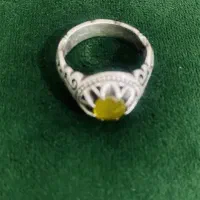 انگشتر نقره یاقوت زرد به شرط کارشناسی