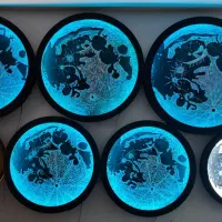 تابلو پتینه ماه و زمین ((تخفیف ویژه))|تابلو، نقاشی، عکس|شیراز, کاراندیش|دیوار