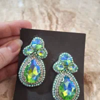 گوشواره جواهردوزی سایز بزرگ