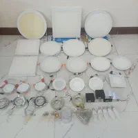 تعدادی هالوژن وپنل سقفی لامپ
