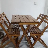 میز و صندلی چوبی ۴ نفره