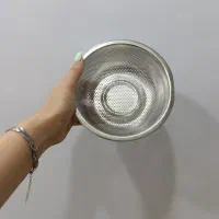 سبد  تفاله استیل گیر پانچی بزرگ|آب‌چکان و نظم‌دهنده ظروف|کرج, حصارک پایین|دیوار