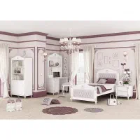 سرویس خواب دخترانه برند ساحل چوب در حد نو