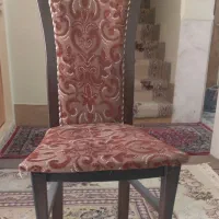 فروش صندلی چوبی با روکش مخمل