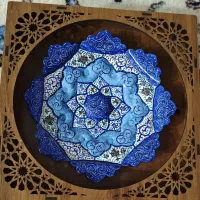 بشقاب مینا کاری