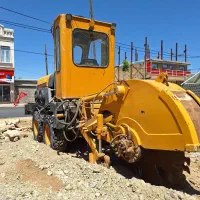 ترنچر آسفالت بر فیبر نوری کانال آب مخابرات گاز