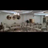 مبلمان ۷ نفره چوب راش با میز ناهار خوری ۶ نفره