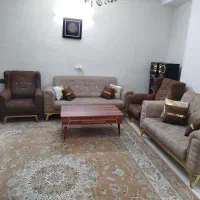 یک دست مبل ۷نفره به همراه جلو مبلیو میز تلوزیون|مبلمان خانگی و میز عسلی|محمدیه-قزوین, |دیوار