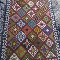 گلیم دستبافت قشقایی|گلیم، جاجیم، گبه|شیراز, پشم شیشه|دیوار