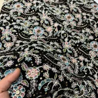 پارچه هندی مخمل و لینن اصل وارداتی|لباس|مشهد, سرافرازان|دیوار