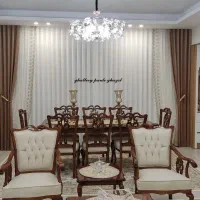 پرده تور لب حاشیه نئوکلاسیک