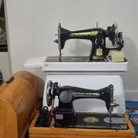 دوعدد چرخ خیاطی برقی ودستی