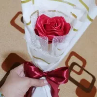 شاخه گل روبانی|گل مصنوعی|برازجان, |دیوار