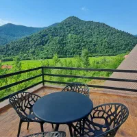 اجاره کلبه سویسی جکوزی دار دو خوابه جنگلی در ماسال|اجارهٔ کوتاه‌مدت ویلا و باغ|رشت, منظریه|دیوار