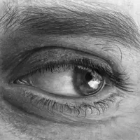 تابلو   نقاشی چشم .