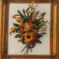 قاب گل چینی