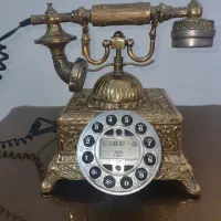 تلفن رو میزی برنجی برنزی