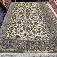 قالیچه ۳متری کرک کاشان دستباف نقشه افشان