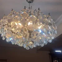 ۲ عدد لوستر  با کریستال چک۲ عدد لوستر