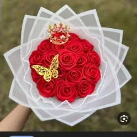 گل روبانی|گل مصنوعی|درمیان, |دیوار