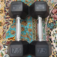 دمبل 7.5 کیلویی مدل مکس ول