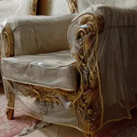 مبل کرمی طلایی چوب با روکش|مبلمان خانگی و میز عسلی|اسلام‌شهر, شهرک محمدیه|دیوار