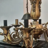 یک جفت لوستر برنز