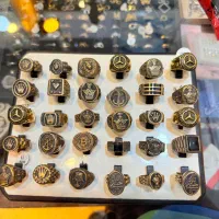 انگشترمردانه و زنانه رنگ ثابت ابکاری طلای ۱۸عیار