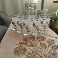 با سلام  پارچ لیوان  شربت خوری  خارجی