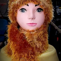 کلاه و شال گردن دخترانه دست بافت|لباس|همدان, |دیوار