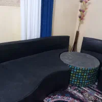 مبل ال۶ نفره ومیزشیشه ای پایه دار|مبلمان خانگی و میز عسلی|بندرعباس, |دیوار