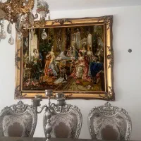 تابلو فرش دستبافت چله ابریشم