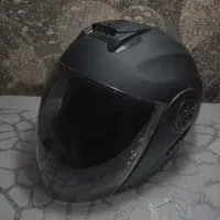 کلاه کاسکت بدون فک عینک دار