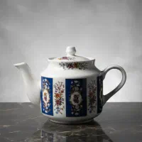 قوری آبی چینی درسا با ظرفیت 2.5 فنجان|قوری، کتری، قهوه‌ساز دستی|تهران, بازار|دیوار