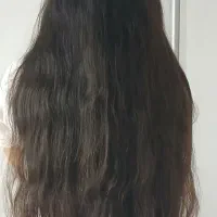 موی طبیعی بدون رنگ و کراتین 55 سانت