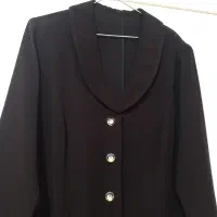 مانتو پاییزه قهوه ای سوخته